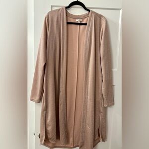 Maurices Dusty Pink Sparkly Cardigan